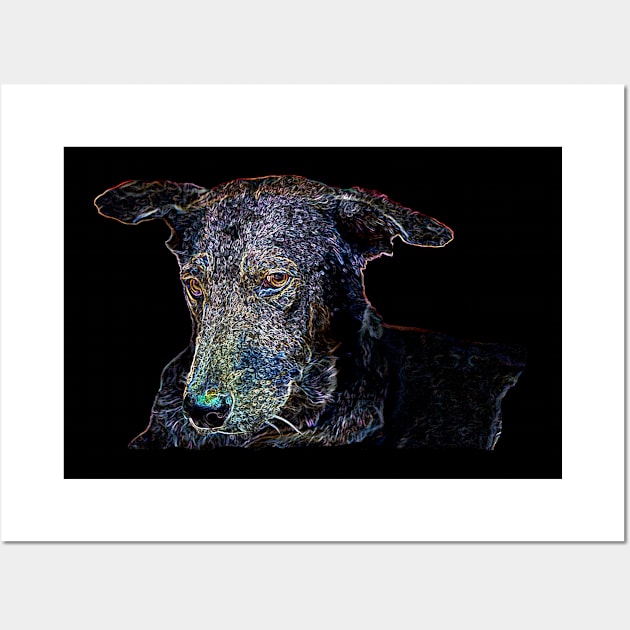 dog Wall Art by rickylabellevie